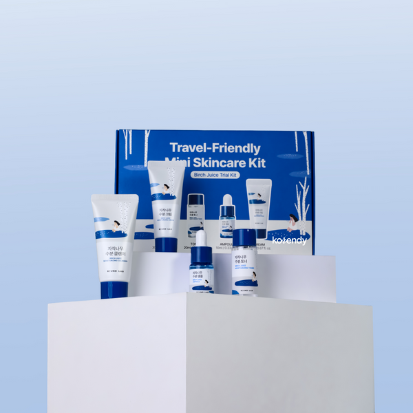 Round Lab - Birch Juice Trial Kit (Cleanser 30ml + Toner 20ml + Ampoule 10ml + Cream 20ml)