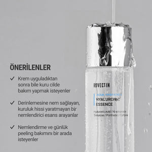 Rovectin - Aqua Hyaluronic Essence (7 Farklı Hyaluronik Asitli Papaya Enzimli Pantenollü Nem Bariyeri Esansı)