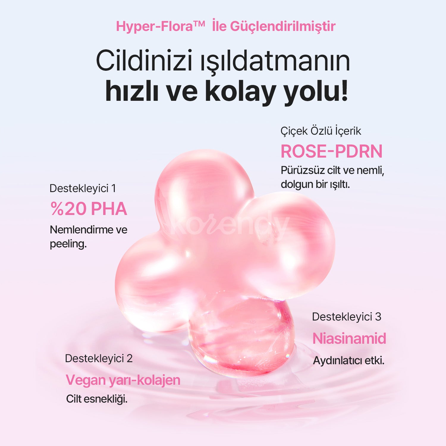 Mamonde - Flora Glow Rose Ball Mask (Doku Yenileyici ve Işıltı Verici %20 PHA & Gül PDRN İçeren Top Maske) 3.5ml (Sepette %15 ~ %30 Lansman İndirimli)