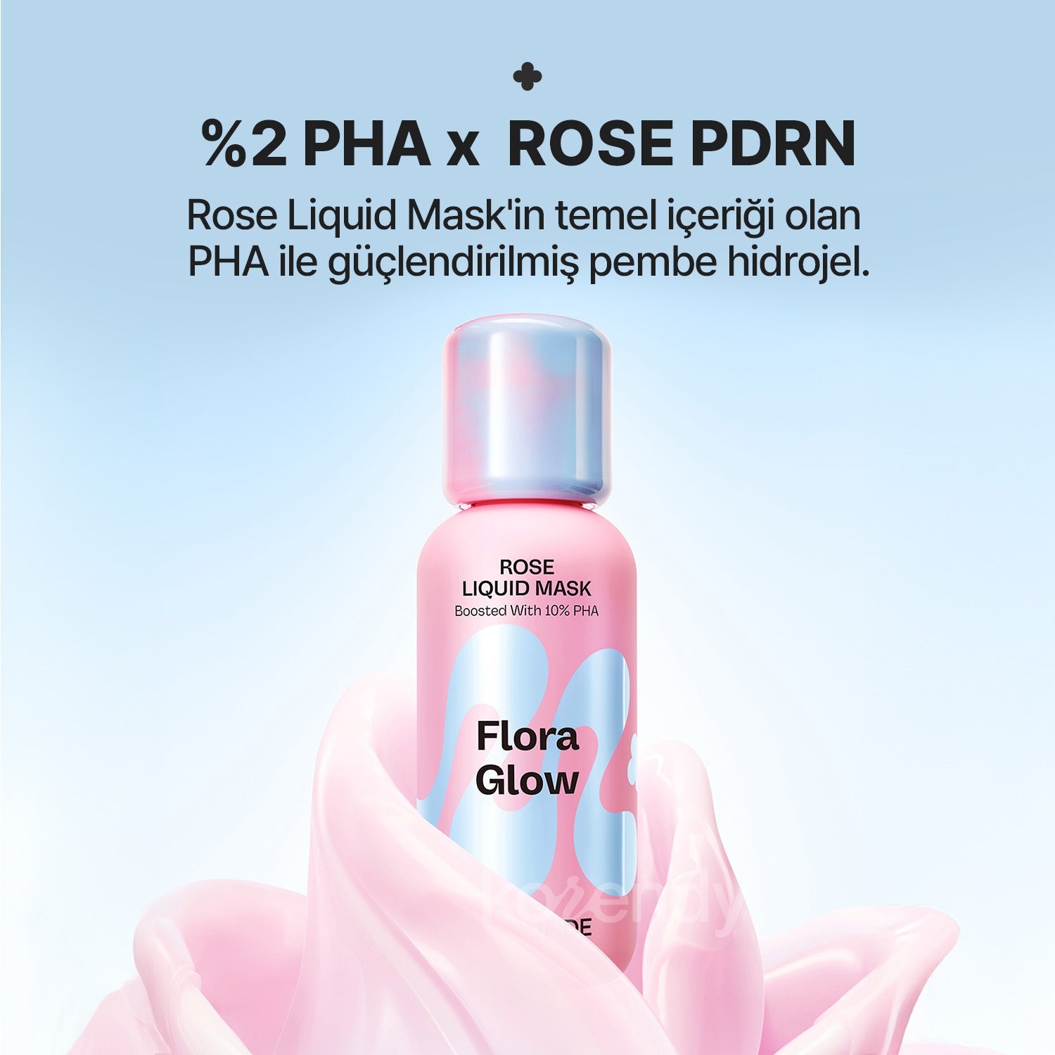 Mamonde - Flora Glow Rose Hydrogel Mask (Pürüzsüzlük Koruyucu ve Işıltı Artırıcı %10 PHA & Gül Peptitli Hidrojel Maske) 42g (Sepette %15 ~ %30 Lansman İndirimli)