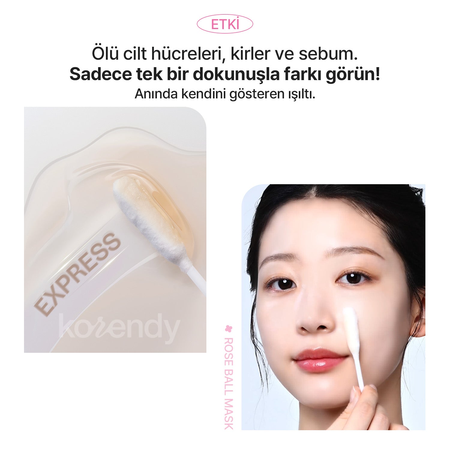 Mamonde - Flora Glow Rose Ball Mask (Doku Yenileyici ve Işıltı Verici %20 PHA & Gül PDRN İçeren Top Maske) 3.5ml (Sepette %15 ~ %30 Lansman İndirimli)