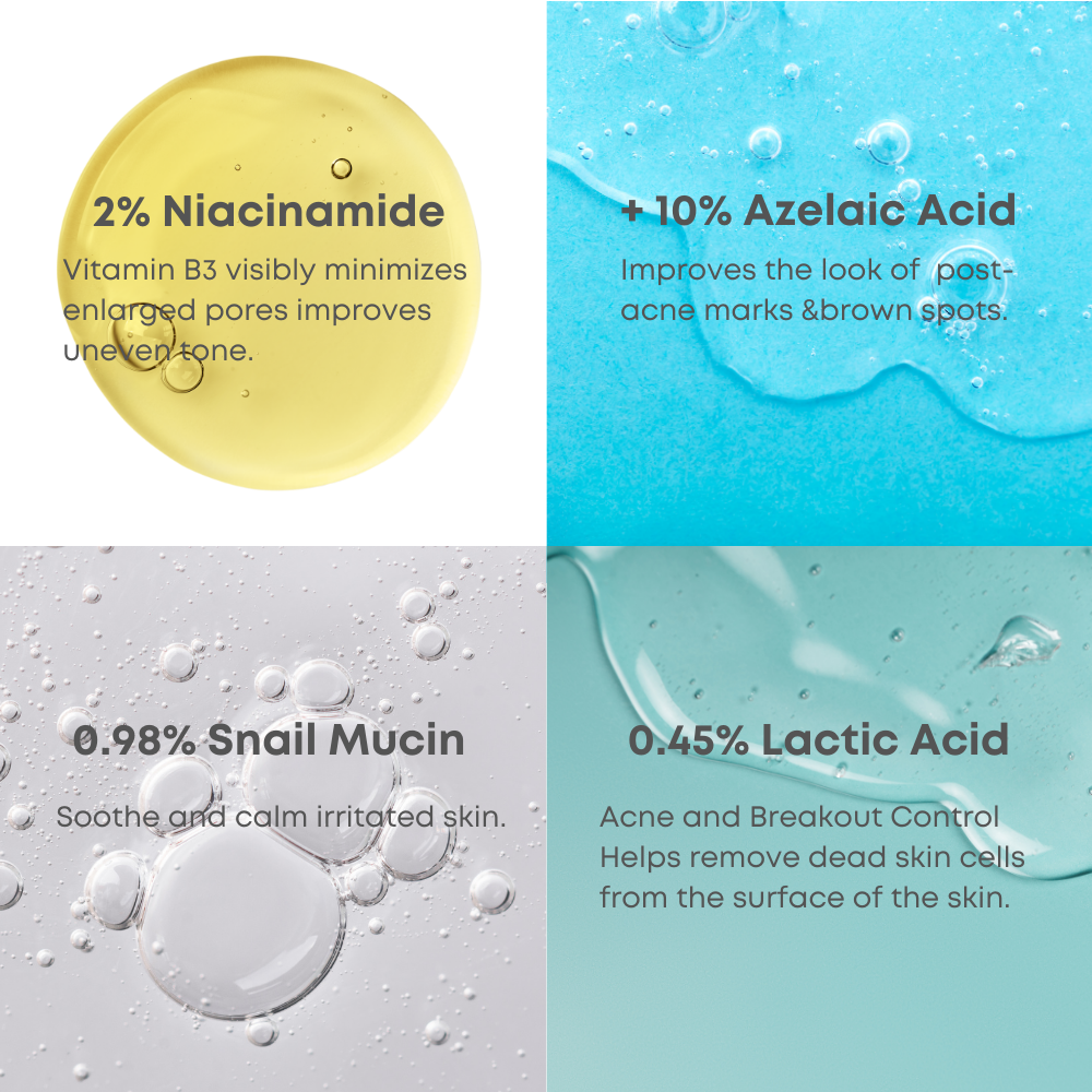 Nineless - A Control 10% Azelaic Acid Serum (Geniş Gözenek ve Leke Karşıtı Azelaik Asitli Serum) 30ml