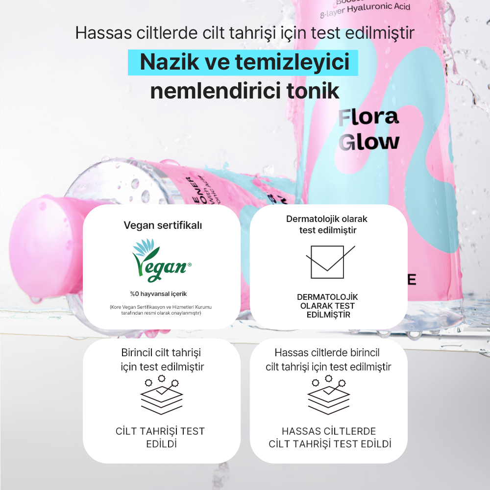 Mamonde - Flora Glow Rose Water Toner (%90 Gül Sulu ve Gül Peptitli Tonik) 300ml