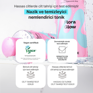 Mamonde - Flora Glow Rose Water Toner (%90 Gül Sulu ve Gül Peptitli Tonik) 300ml