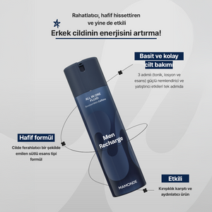 Mamonde - Men Recharging All In One Fluid (Tıraş Sonrası Nemlendirici 3'ü Bir Arada Erkek Bakım Ürünü) 180ml