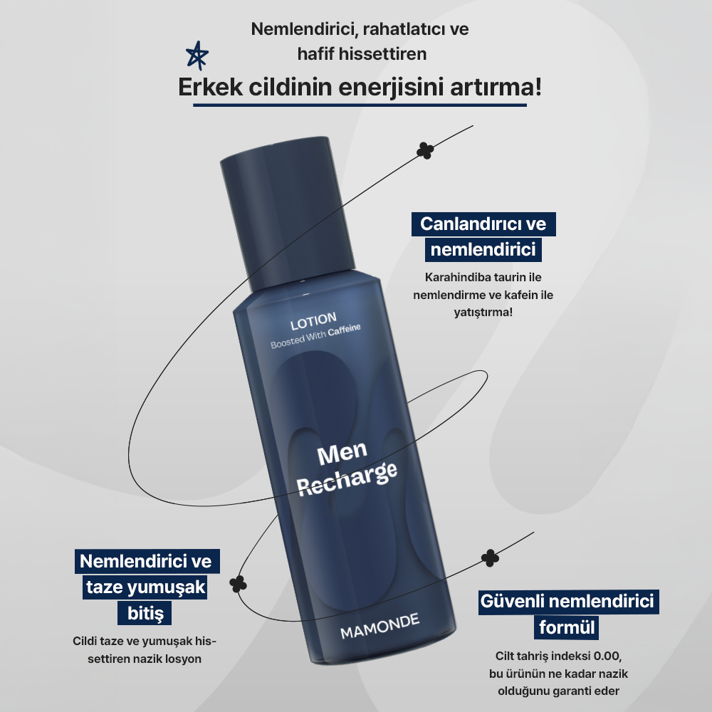 Mamonde - Men Recharging Lotion (Tıraş Sonrası Nemlendirici Erkek Bakım Losyonu) 150ml