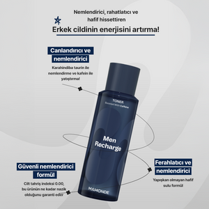 Mamonde - Men Recharging Toner (Tıraş Sonrası Nemlendirici Canlandırıcı Erkek Bakım Toniği) 180ml