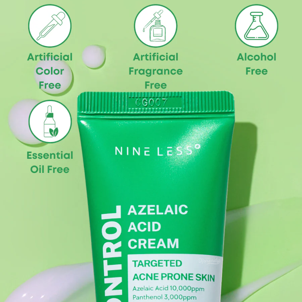 Nineless - A-Control Azelaic Acid Cream (Cildi Pürüzsüz ve Berrak Tutan Azelaik Asitli Eksfoliasyon Kremi) 50ml