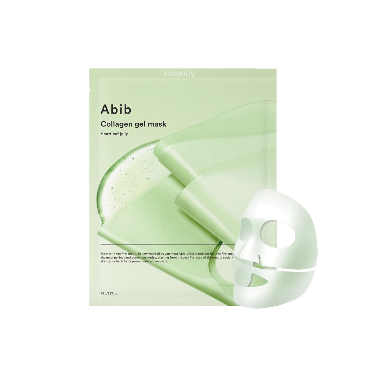 Abib - Collagen Gel Mask Heartleaf Jelly (Gözenek Görünümü Önleyici Kalp Yaprağı Özü ve Vegan Kolajenli Jel Maske) 35g (%15-%30 Lansman İndirimi)