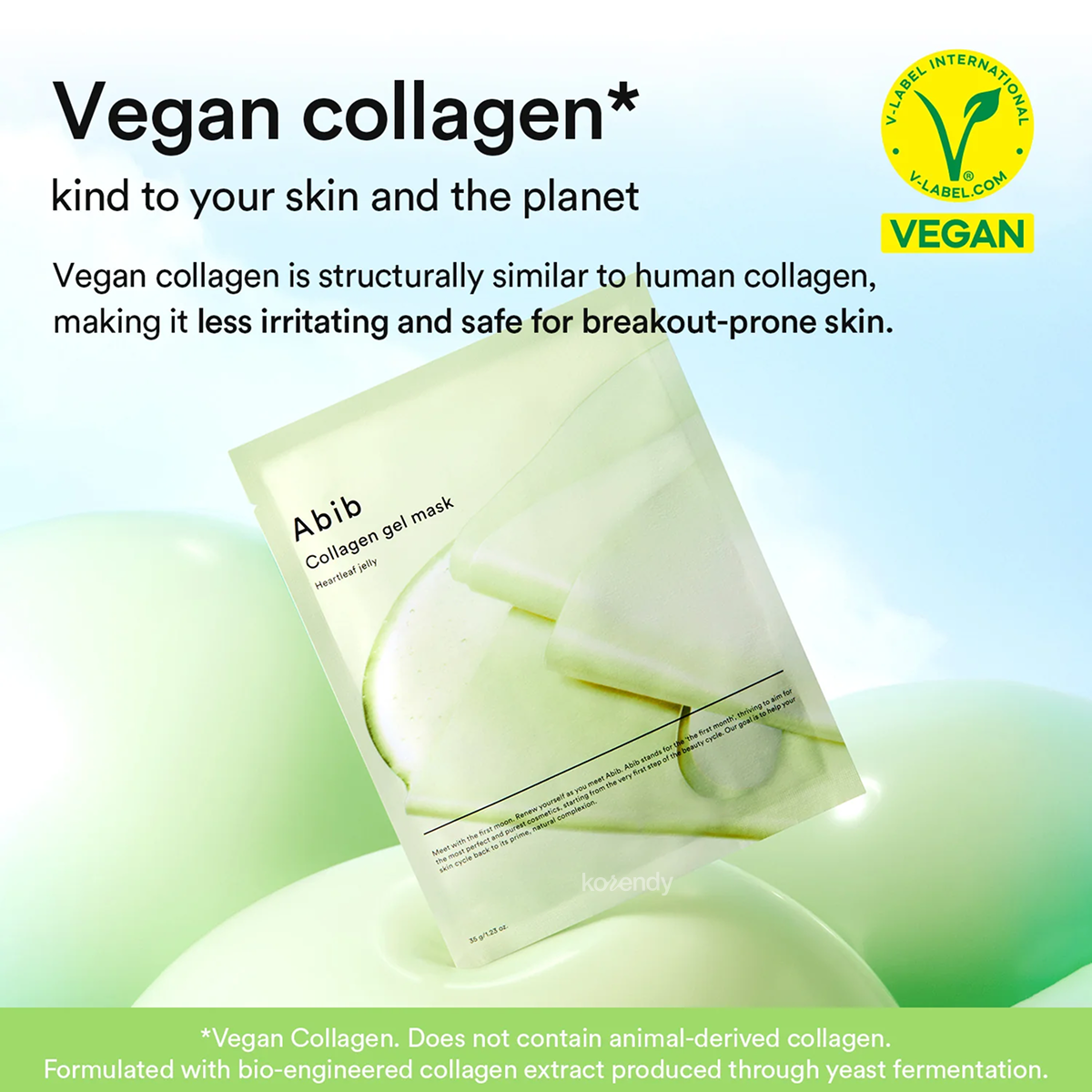Abib - Collagen Gel Mask Heartleaf Jelly (Gözenek Görünümü Önleyici Kalp Yaprağı Özü ve Vegan Kolajenli Jel Maske) 35g (%15-%30 Lansman İndirimi)