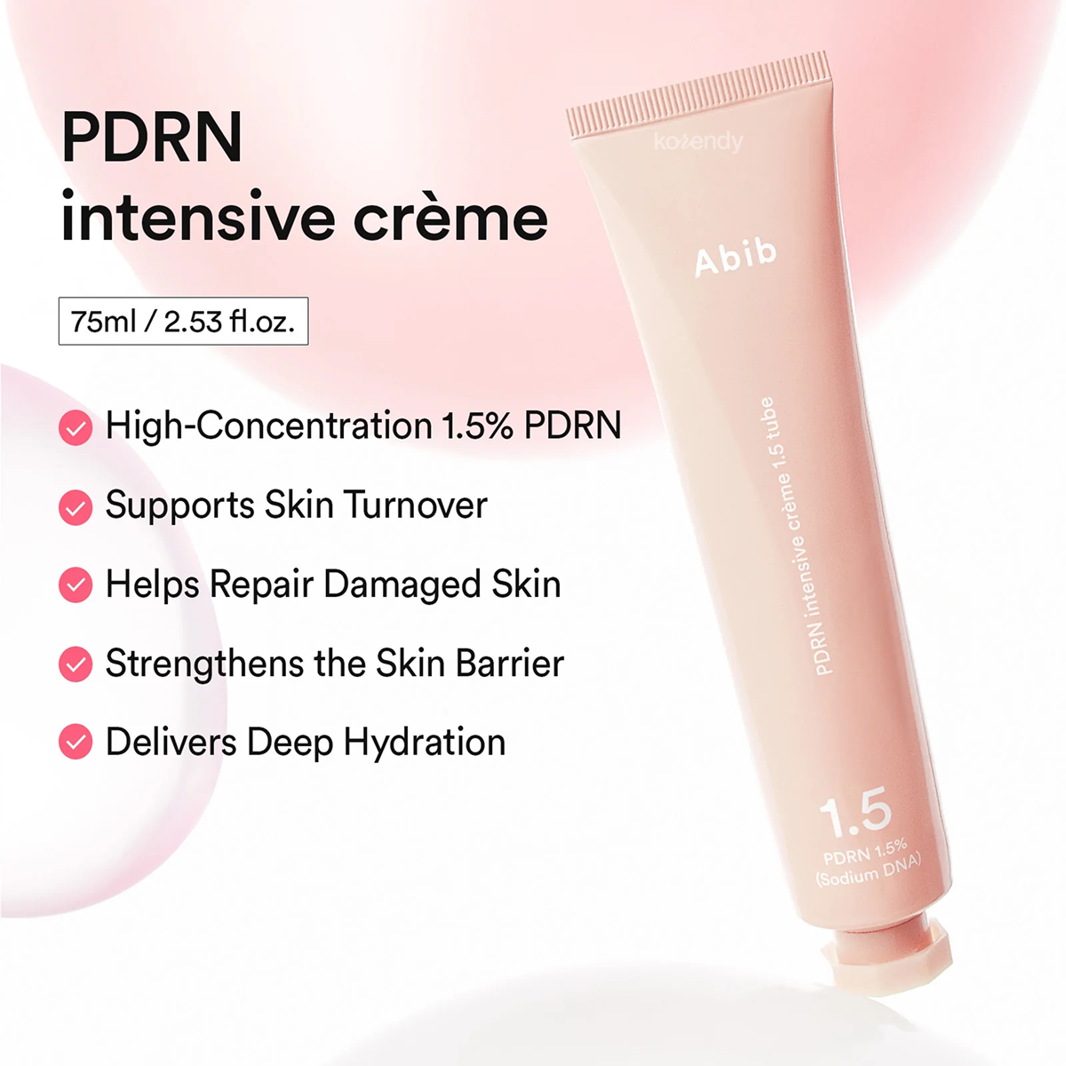 Abib - PDRN Intensive Creme 1.5 Tube (Bariyer ve Elastikiyet Destekleyici Yoğun PDRN İçeren Krem) 75ml (%15-%30 Lansman İndirimi)