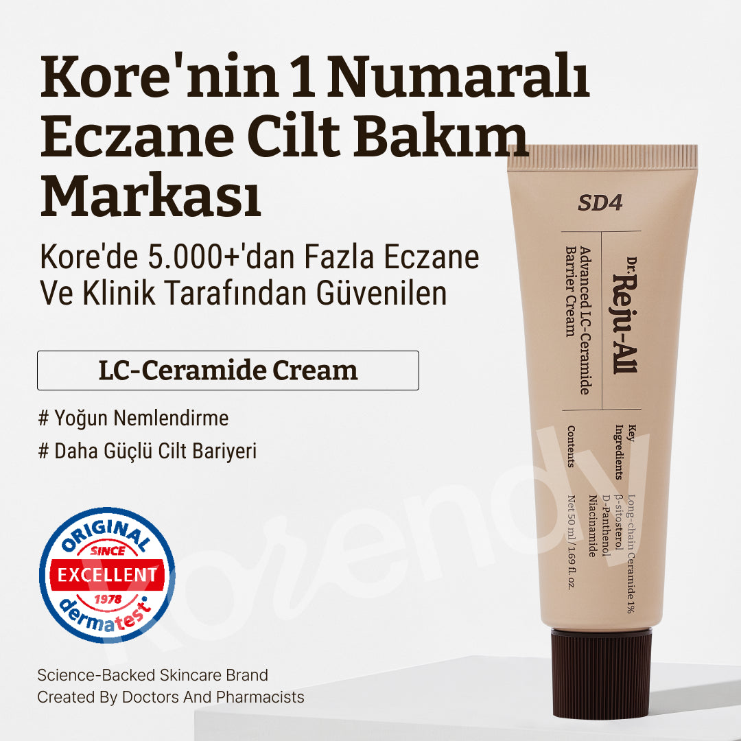 Dr. Rejuall - Advanced LC-Ceramide Barrier Cream (Bariyer Koruyucu ve Kuruluk Kaynaklı Kızarıklık Giderici Uzun Zincirli Seramidli Krem) 50ml