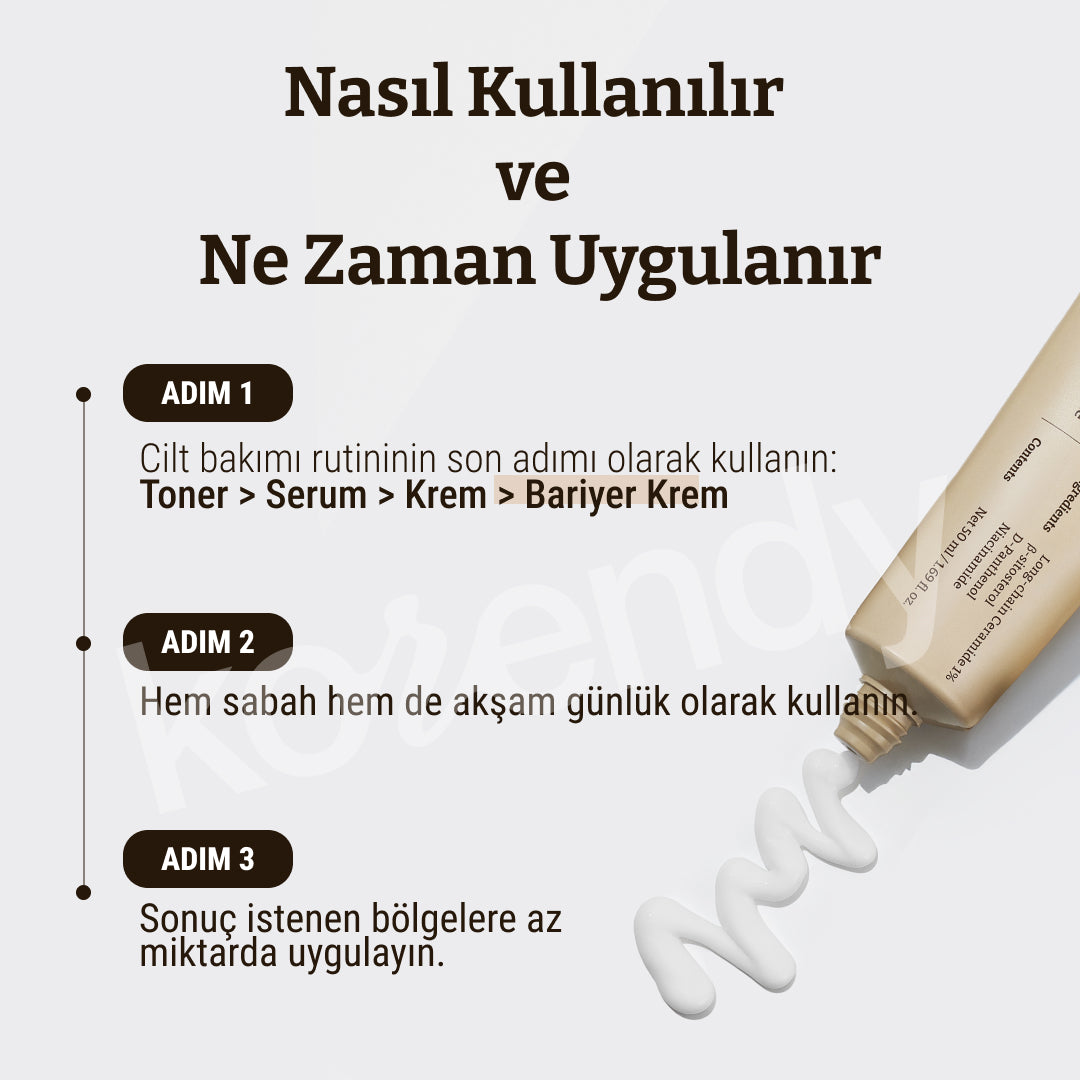 Dr. Rejuall - Advanced LC-Ceramide Barrier Cream (Bariyer Koruyucu ve Kuruluk Kaynaklı Kızarıklık Giderici Uzun Zincirli Seramidli Krem) 50ml