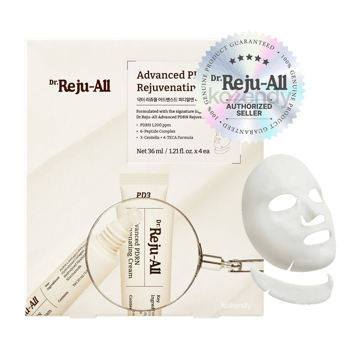 Dr.Rejuall - Advanced PDRN Rejuvenating Mask (4 x 36ml) (Yoğun Nem Verici ve Esneklik Koruyucu PDRN, Niacinamide & Kolajenli Yüz ve Boyun Maskesi) (Sepette %15 ~ %30 Lansman İndirimli)