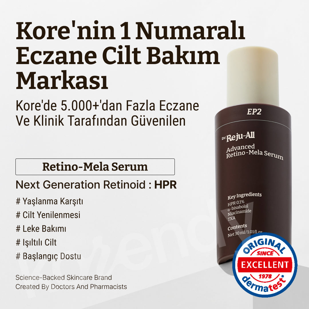 Dr. Rejuall - Advanced Retino-Mela Serum (İnce Çizgi ve Pürüz Önleyici Cilt Parlatıcı Yeni Nesil Retinoidli Serum) 30ml (Sepette %30)