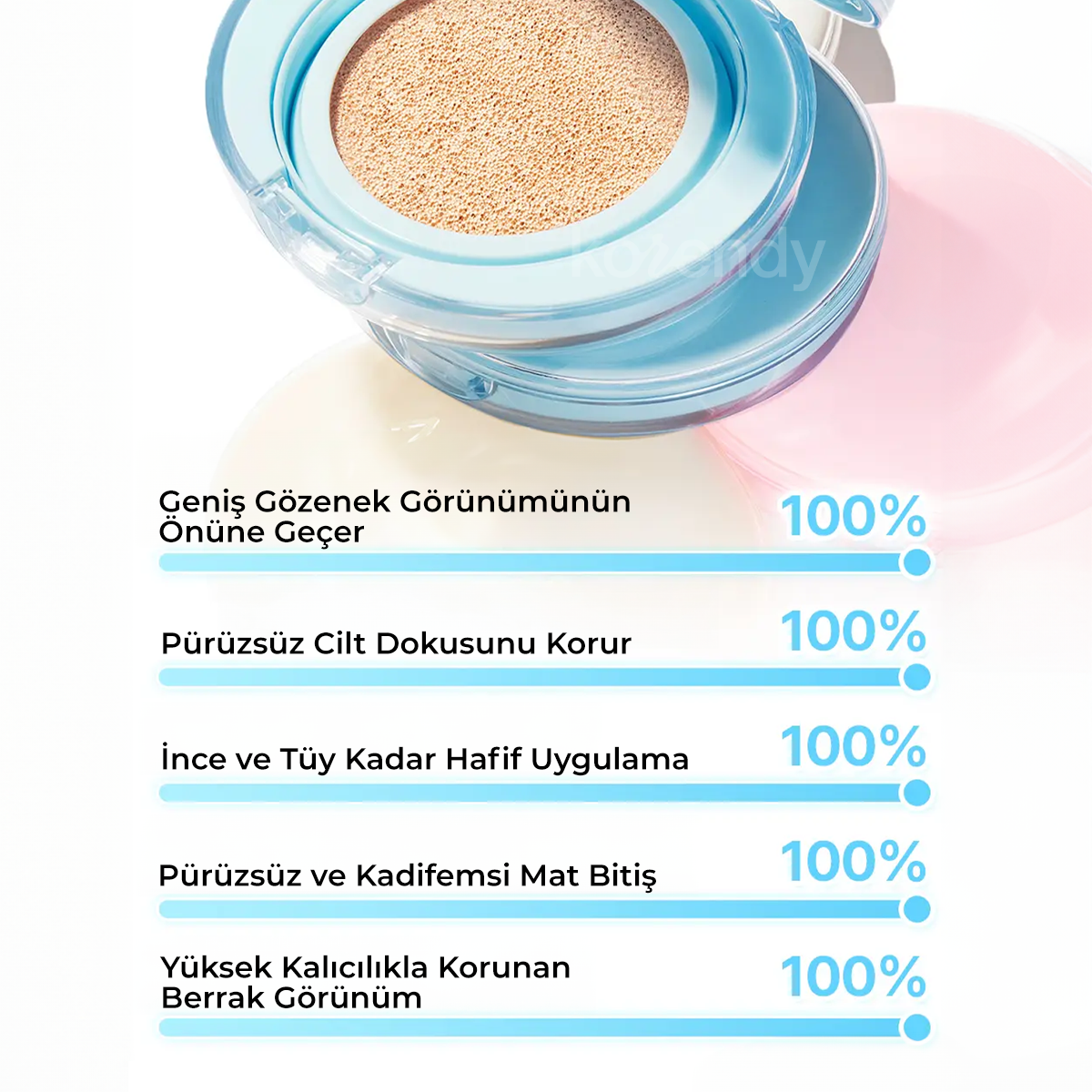 Amuse - Airy Pore Cover Cushion (Uzun Süre Kalıcı Gözenek Blurlayıcı Mat Bitişli Peptitli Cushion) 15g (%50 İndirimli)
