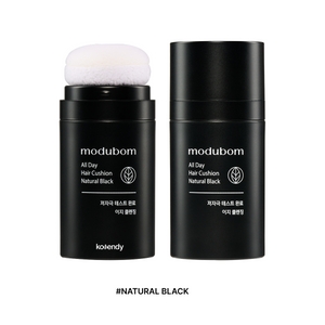 modubom - All Day Hair Cushion  (Seyrek Alanları Kapatan Saç Dökülmesi Önleyici Siyah Susamlı Kapatıcı Saç Pudrası)