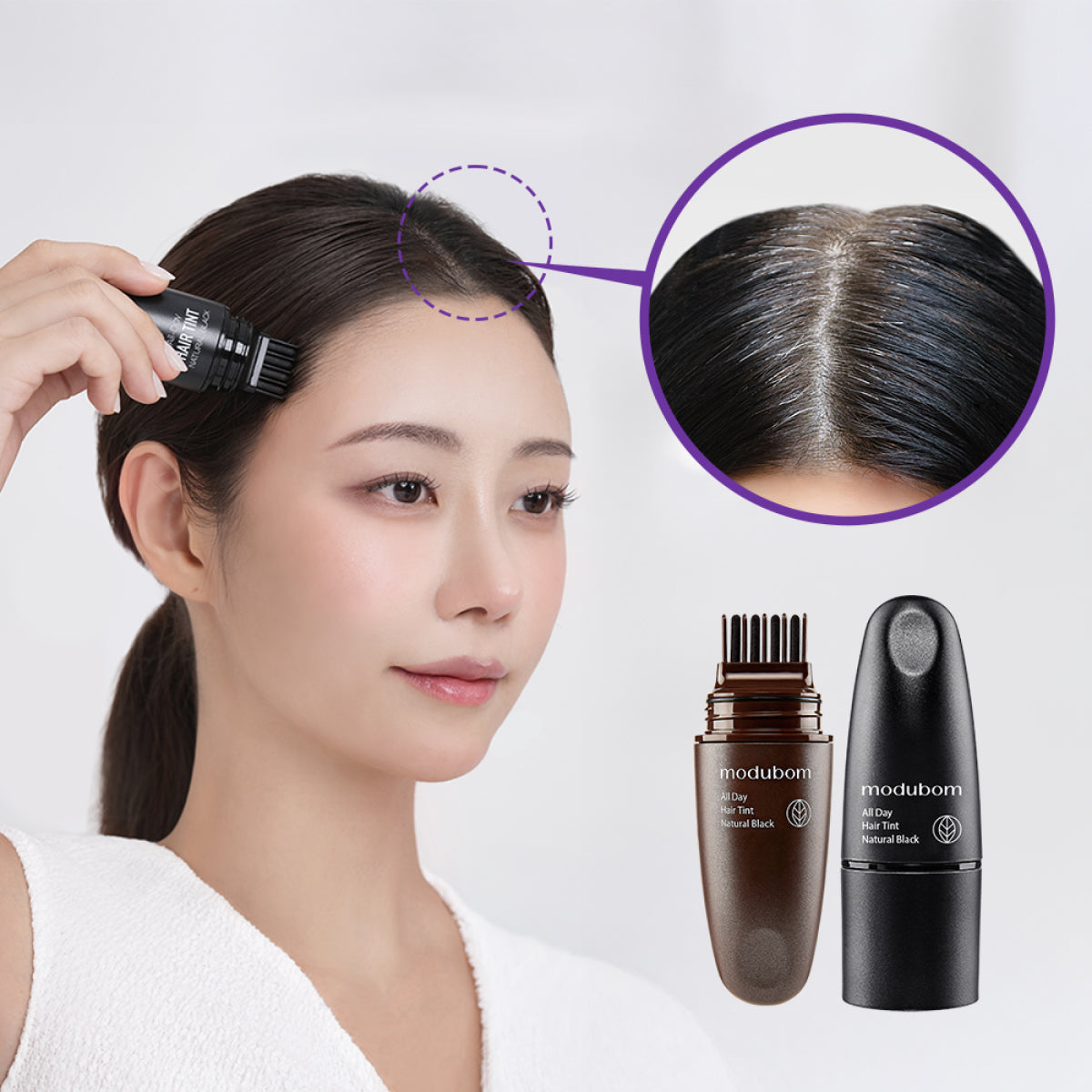 modubom - All Day Hair Tint (Gri Saç Kapatıcı ve Dökülme Önleyici Saç Tinti) 7gr (%25 Lansman İndirimli)