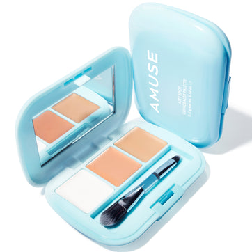 Amuse - Airy Spot Concealer Palette (Uzun Süre Kalıcı Leke ve Koyu Halka Kapatıcı 9 Çeşit Peptitli Aydınlatıcı Palet) (%50 İndirimli)