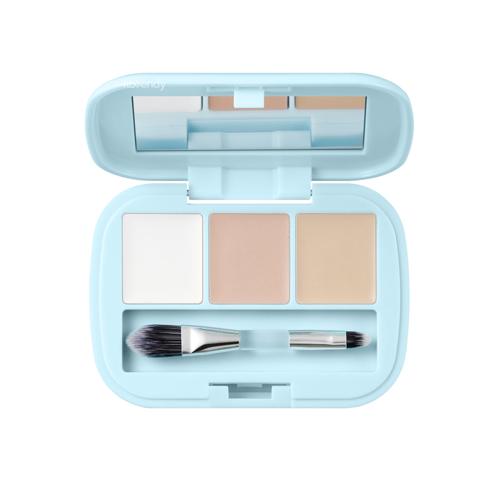 Amuse - Airy Spot Concealer Palette (Uzun Süre Kalıcı Leke ve Koyu Halka Kapatıcı 9 Çeşit Peptitli Aydınlatıcı Palet) (%25 Lansman İndirimi)