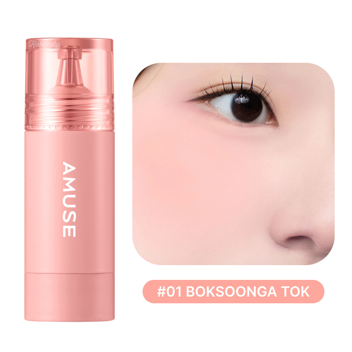 Amuse - Cheek Tok Tok (Protein ve Peptitli 12 Saat Kalıcı Kadife Dokulu Allık) 5.5ml (Sepette %30)