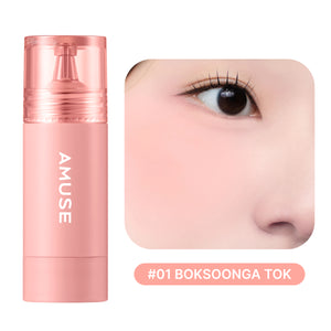 Amuse - Cheek Tok Tok (Protein ve Peptitli 12 Saat Kalıcı Kadife Dokulu Allık) 5.5ml