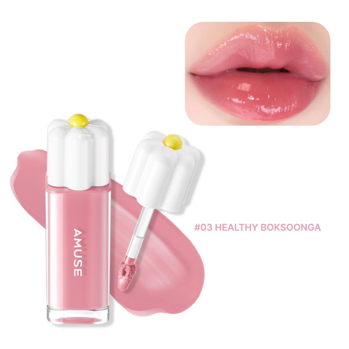 Amuse - Dew Tint (Doğal Parlaklık ve Nem Veren Meyveli Dudak Tinti) 4g (%15 SKT indirimli) (Sepette %30)