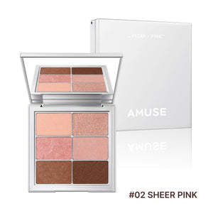 Amuse - Eye Vegan SHEER Palette (Gözlere Işıltı Katan Kolay Uygulanabilir Far Paleti) 1.6g x 6g