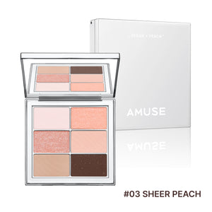 Amuse - Eye Vegan SHEER Palette (Gözlere Işıltı Katan Kolay Uygulanabilir Far Paleti) 1.6g x 6g