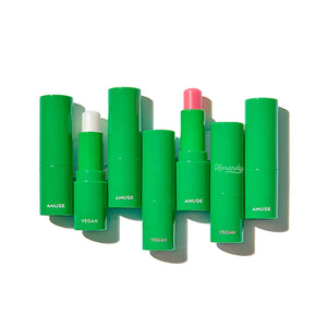 Amuse - Vegan Green Lip Balm (Hyaluronik Asit ve Bitkisel Nemlendirici, Besleyici Dudak Balmı)