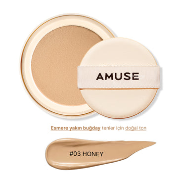 Amuse - (İÇ YEDEK REFILL) Dew Jelly Vegan Cushion SPF 38 PA+++ 15g (Aynasız ve kapaklıdır)