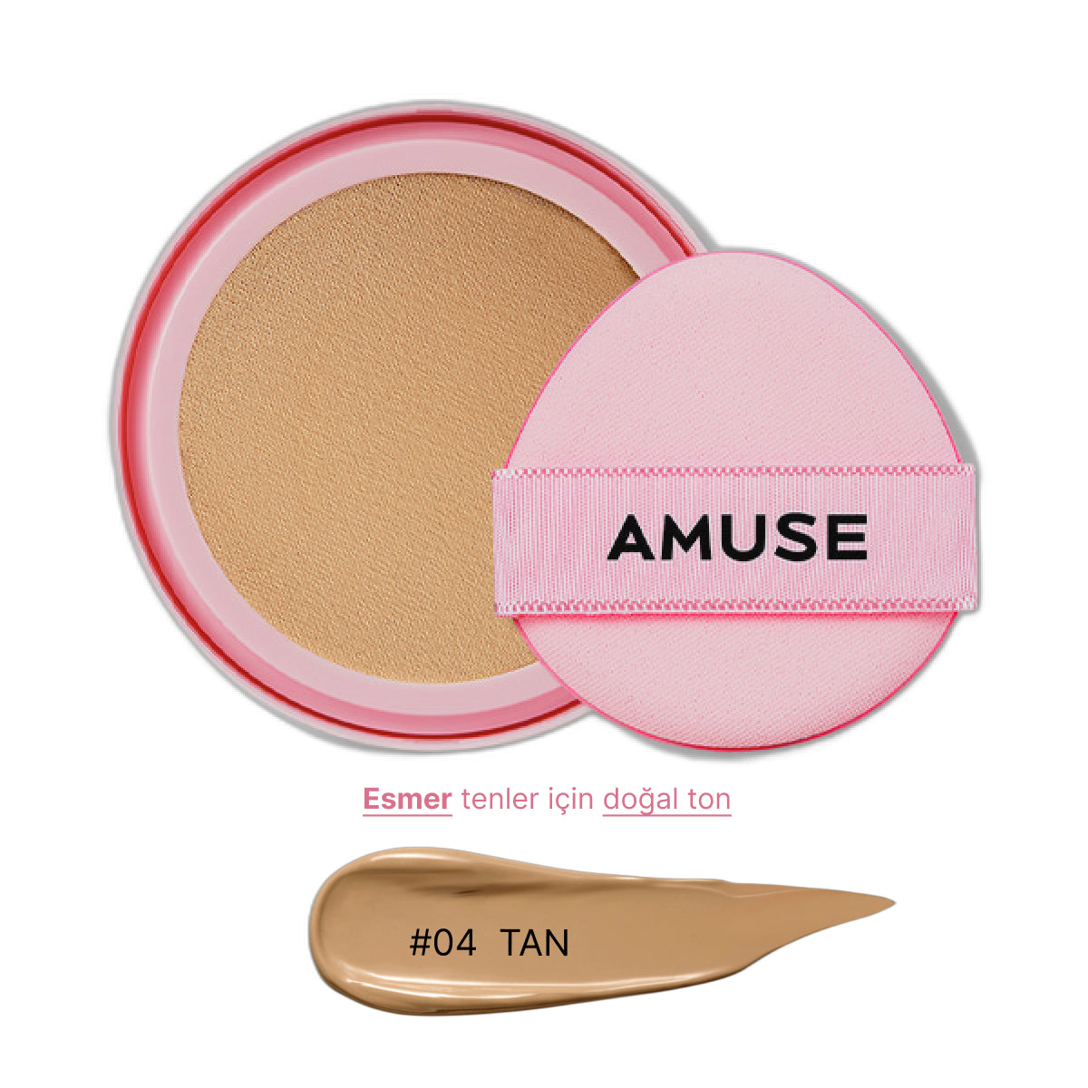 Amuse - (İÇ YEDEK REFILL) Dew Power Vegan Cushion SPF 50+ PA++++ 15g (Aynasız ve kapaklıdır)