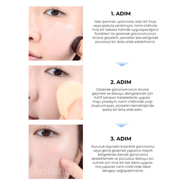 Amuse - Ceramic Skin Perfector Foundation (48 Saat Kalıcı Porselen Görünüm Veren Besleyici Fondöten) 15ml (%50 İndirimli)