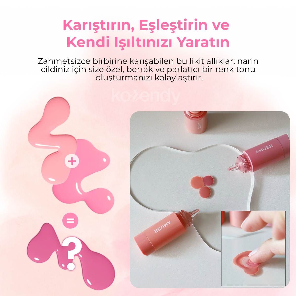Amuse - Cheek Tok Tok (Protein ve Peptitli 12 Saat Kalıcı Kadife Dokulu Allık) 5.5ml (%50 SKT İndirimli)