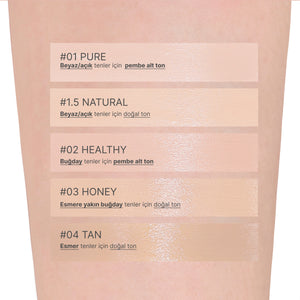 Amuse - Dew Jelly Master Cushion SPF 38 PA+++ (Huş Suyu ve Pantenollü Gözenek Kapatıcı Parlaklaştırıcı Cushion) 15g