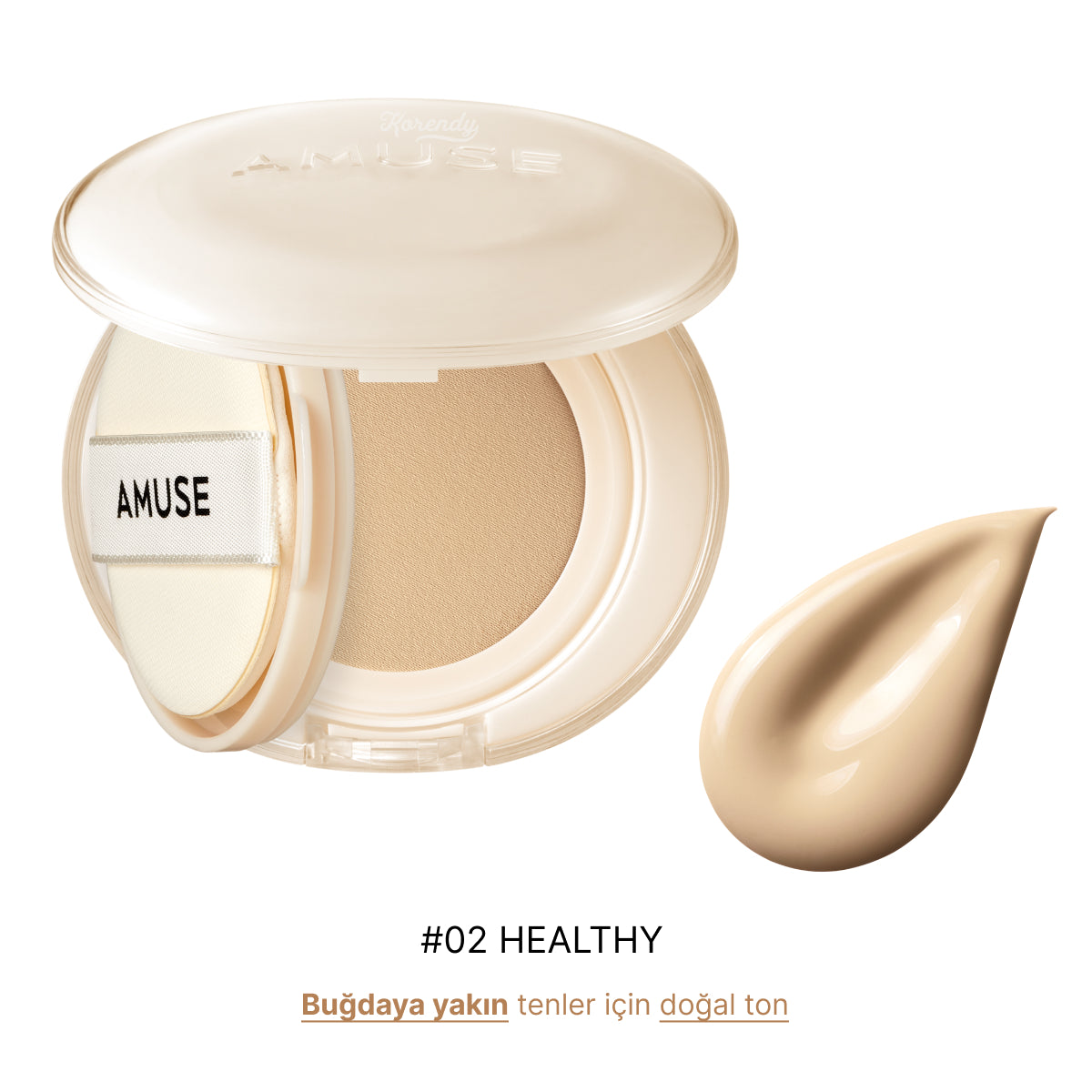 Amuse - Dew Jelly Master Cushion SPF 38 PA+++ (Huş Suyu ve Pantenollü Gözenek Kapatıcı Parlaklaştırıcı Cushion) 15g