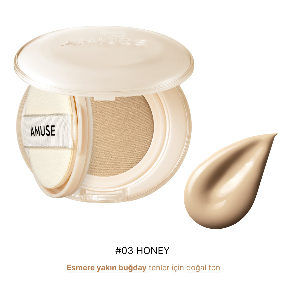 Amuse - Dew Jelly Master Cushion SPF 38 PA+++ (Huş Suyu ve Pantenollü Gözenek Kapatıcı Parlaklaştırıcı Cushion) 15g
