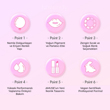 Amuse - Fondue Balm (Dolgunlaştırıcı Nemlendirici 11 Çeşit Hyaluronik Asitli Dudak Balmı) 2.9g (%50 İndirimli)