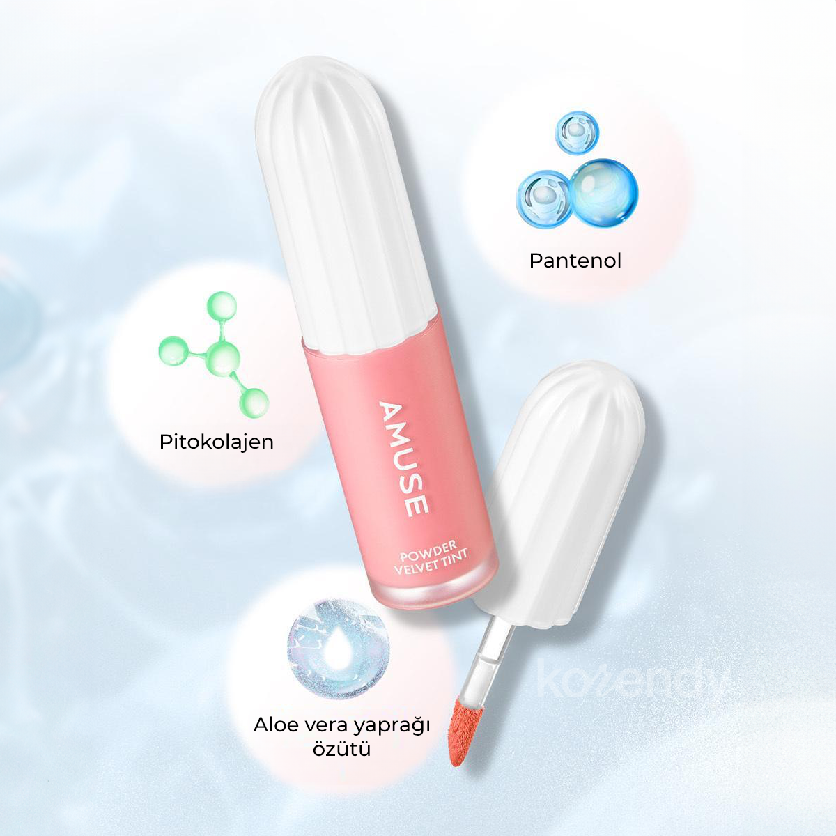 Amuse - Powder Velvet Tint (12 Saate Kadar Kalıcı Yüksek Pigmentli Kadifemsi Dokulu Pantenollü Tint) 3.3gr (%50 İndirimli)