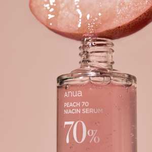 Anua - Peach 70% Niacinamide Serum (Leke ve Geniş Gözenek Karşıtı Parlatıcı Şeftali Özlü Serum) 30ml