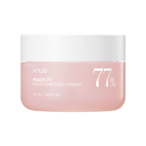 Anua - Peach 77% Niacin Enriched Cream (Cilt Parlatıcı ve Elastikiyet Koruyucu Şeftali Özlü Nemlendirici Krem) 50ml