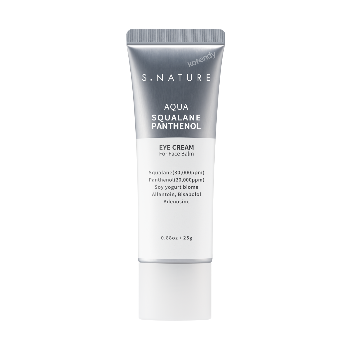 S.NATURE - Aqua Squalane Panthenol Eye Cream For Face Balm (Elastikiyet Kaybı ve Koyu Halka Görünümü Önleyici Soya Yoğurdu, Squalane ve Proteinli Göz Kremi) 25g (%25 İndirimli)
