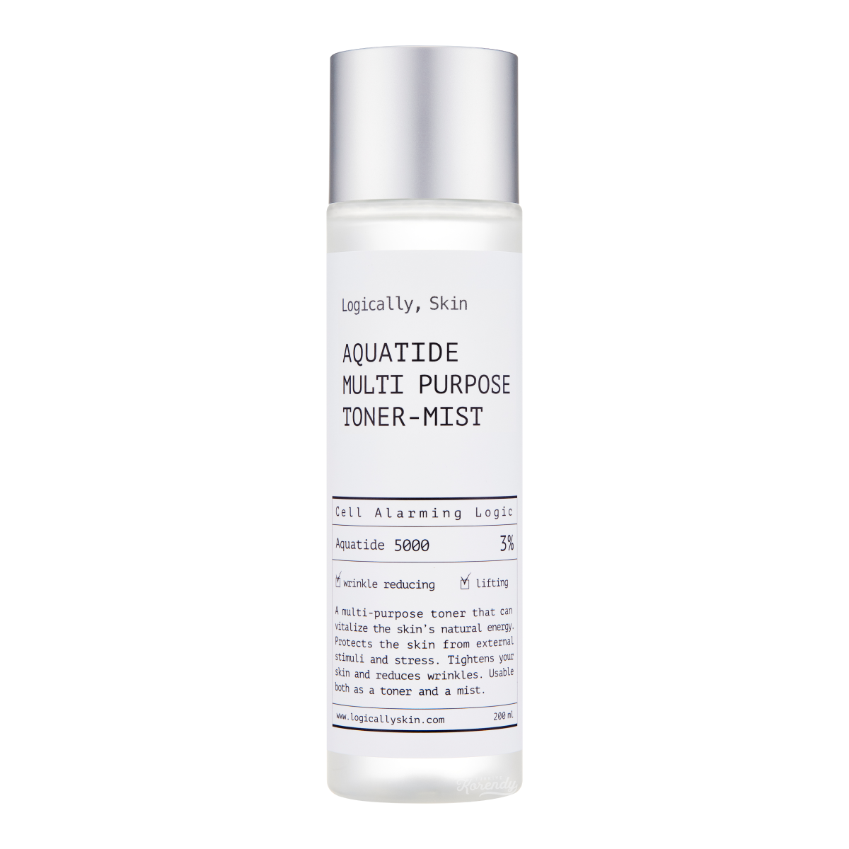 Logically Skin - Aquatide Multi Purpose Toner Mist (Kırışıklık Karşıtı Nem ve Hidrasyon Verici Patentli Peptitli Tonik Mist) 200ml (%40 İndirimli)