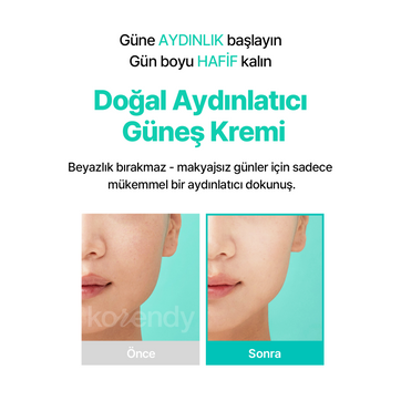 Klairs - All-day Airy Mineral Sunscreen SPF 50+ PA++++ (Ultra Hafif Dokulu Çinko Oksitli Leke Karşıtı Mineral Güneş Kremi)