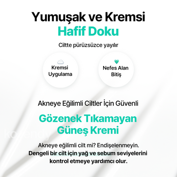 Klairs - All-day Airy Mineral Sunscreen SPF 50+ PA++++ (Ultra Hafif Dokulu Çinko Oksitli Leke Karşıtı Mineral Güneş Kremi)