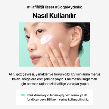 Klairs - All-day Airy Mineral Sunscreen SPF 50+ PA++++ (Ultra Hafif Dokulu Çinko Oksitli Leke Karşıtı Mineral Güneş Kremi)