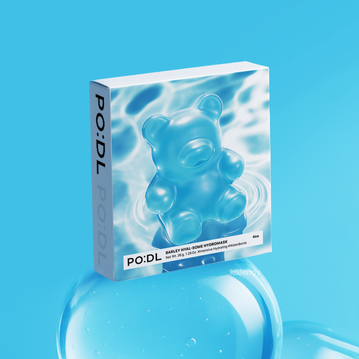 PODL - Barley Hyal-Some HydroMask (Yoğun Nemlendirici ve Hidrasyon Verici Nem Kilitleyici Jeju Arpası Özlü Hidrojel Maske) 4lü (%30 Tanıtım İndirimli)