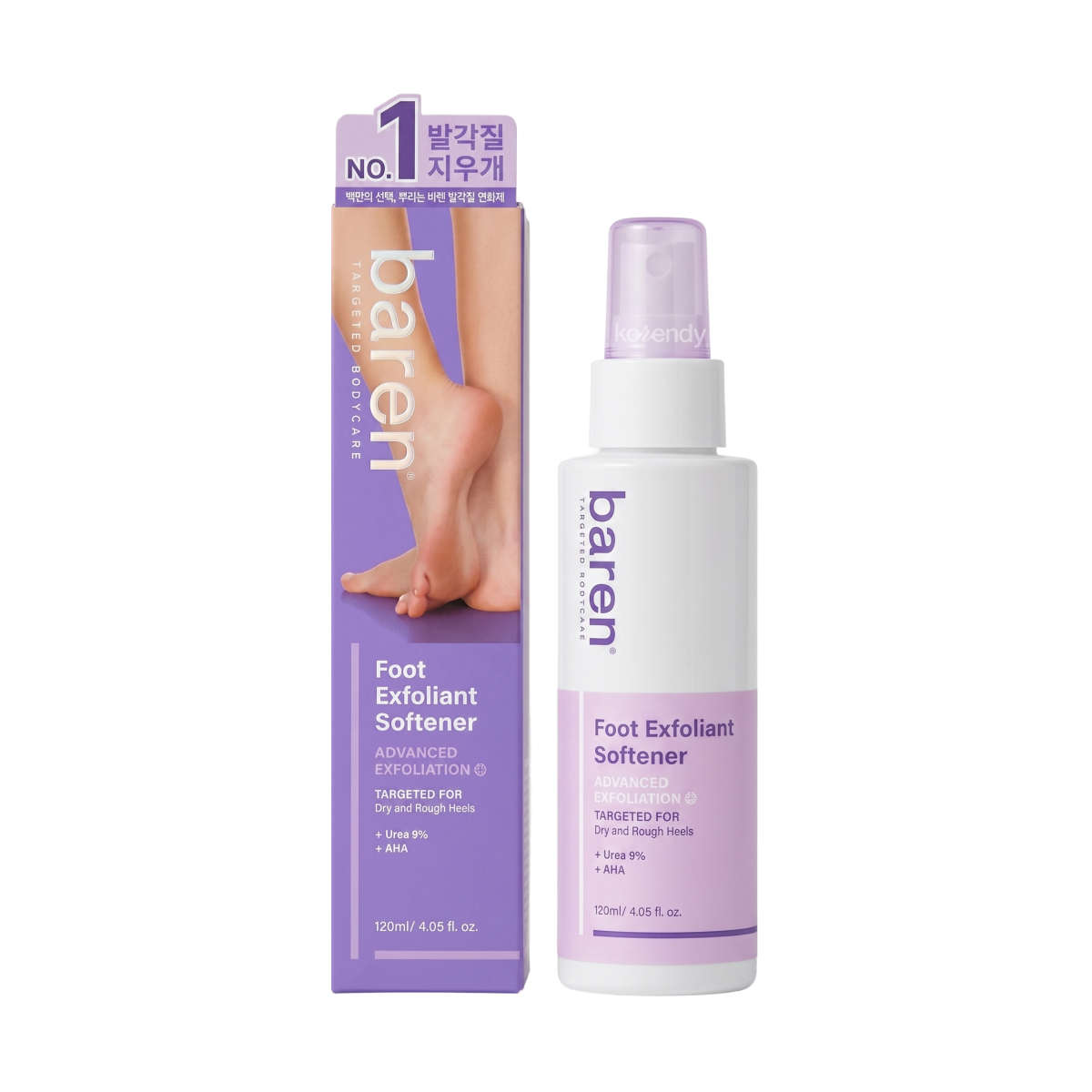 Baren - Foot Exfoliant Softener (Arındırıcı ve Yumuşatıcı Üre ve AHA İçeren Peeling Etkili Ayak Spreyi) 100ml (%15-%30 Lansman İndirimi)