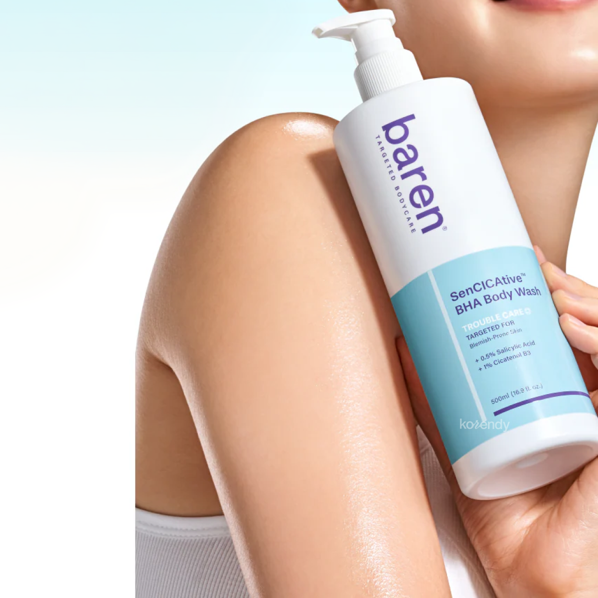 Baren - SenCICAtive BHA Body Wash (Arındırıcı AHA, BHA ve Cicatennol B3 İçeren Vücut Temizleyici) 500g (%15-%30 Lansman İndirimi)
