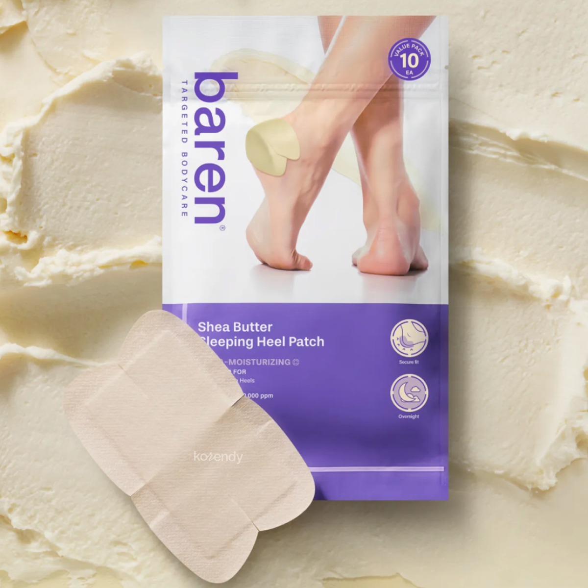 Baren - Shea Butter Sleeping Heel Patch (Gece Boyu Besleyici ve Nemlendirici Shea Butter İçeren Topuk Bandı) (%15-%30 Lansman İndirimi)